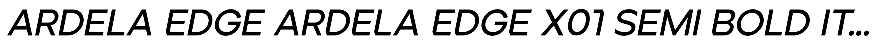 Ardela Edge ARDELA EDGE X01 Semi Bold Italic